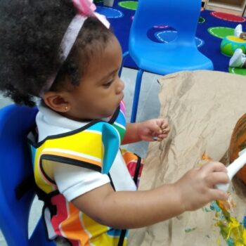 kid learning at our early learning center in Houston